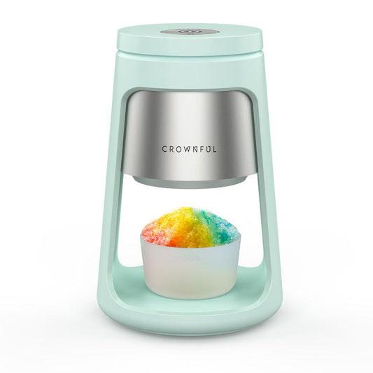CROWNFUL Shaved Ice Machine, Snow Cone Machine with 2 Ice Cups, Ice Shaver Machine, Easy to DIY with Snow Cone Syrup at Home