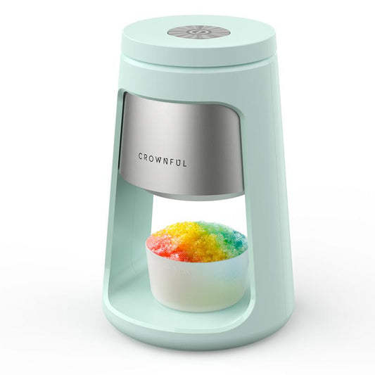 CROWNFUL Shaved Ice Machine, Snow Cone Machine with 2 Ice Cups, Ice Shaver Machine, Easy to DIY with Snow Cone Syrup at Home